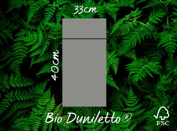 Granite grey Bio Duniletto® slim cutlery pocket