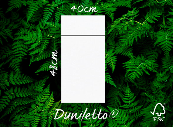 White Duniletto® cutlery pocket