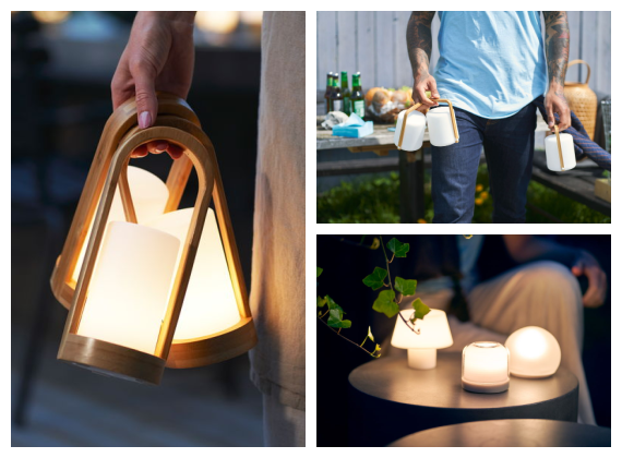 Restaurant LED candles in different durable candle holders
