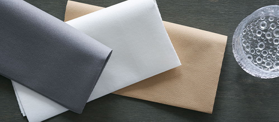 Linen feel paper napkins