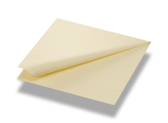 Cream tissue napkin